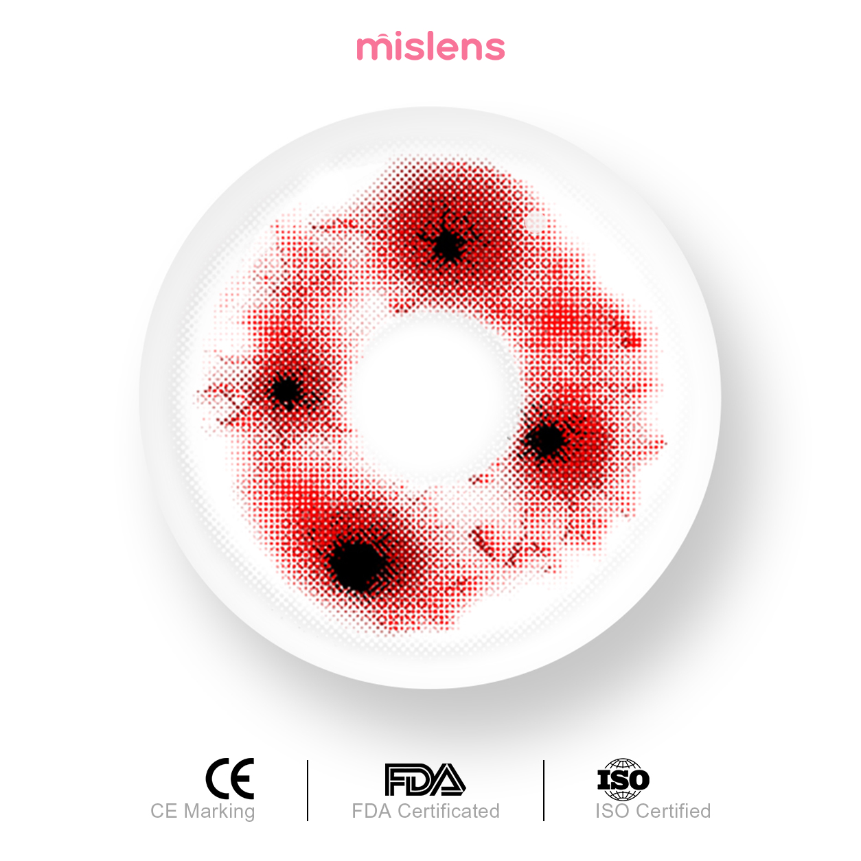 【New】Mislens Bloodshot Red Cosplay
