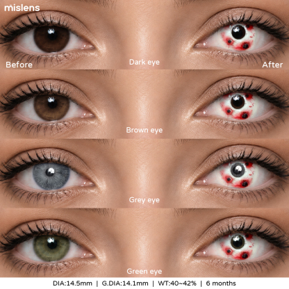 【New】Mislens Bloodshot Red Cosplay