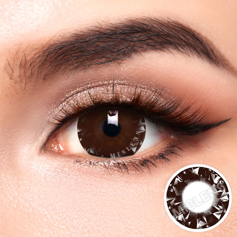 【New】 【Prescription】Mislens Diamonds browm