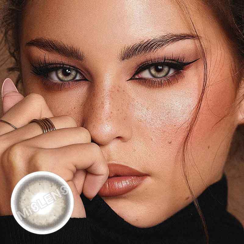 【Prescription】Mislens Mermaid Brown color contact Lenses for dark brown eyes