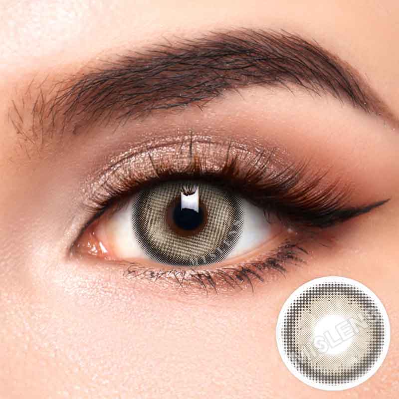 【Prescription】Mislens Mermaid Brown color contact Lenses for dark brown eyes