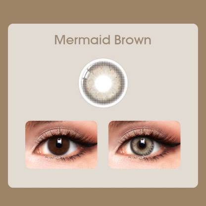【Prescription】Mislens Mermaid Brown color contact Lenses for dark brown eyes