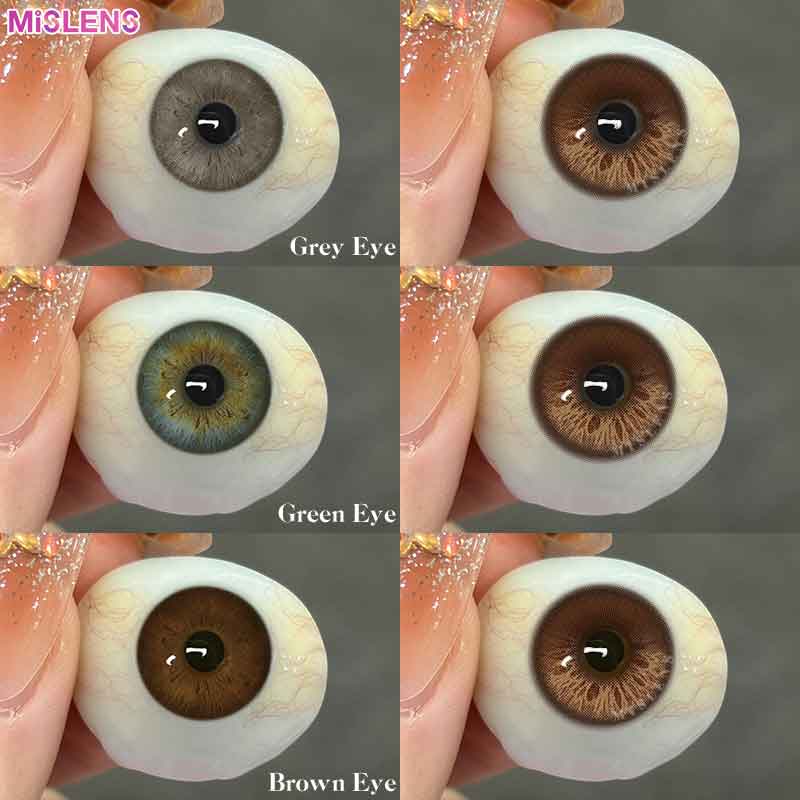 【New】Mislens Mousse Hazel Drip 1-Month Lenses 