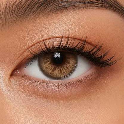【New】Mislens Mousse Hazel Drip 1-Month Lenses 