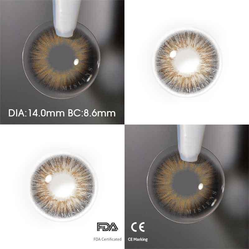 【Prescription】【New】Mislens Omg Brown color contact Lenses for dark brown eyes