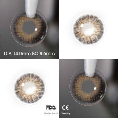 【Prescription】【New】Mislens Omg Brown color contact Lenses for dark brown eyes