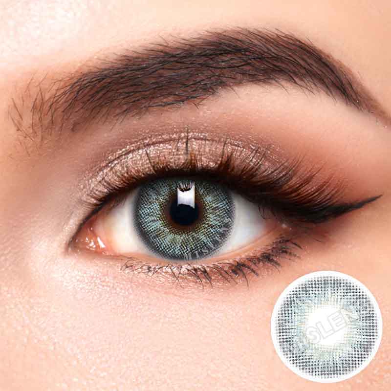 【Prescription】【New】Mislens Omg Green color contact Lenses for dark brown eyes