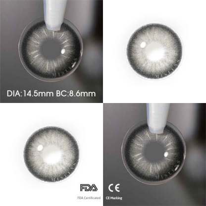 【New】Mislens Nanalam Gray color contact Lenses for dark brown eyes