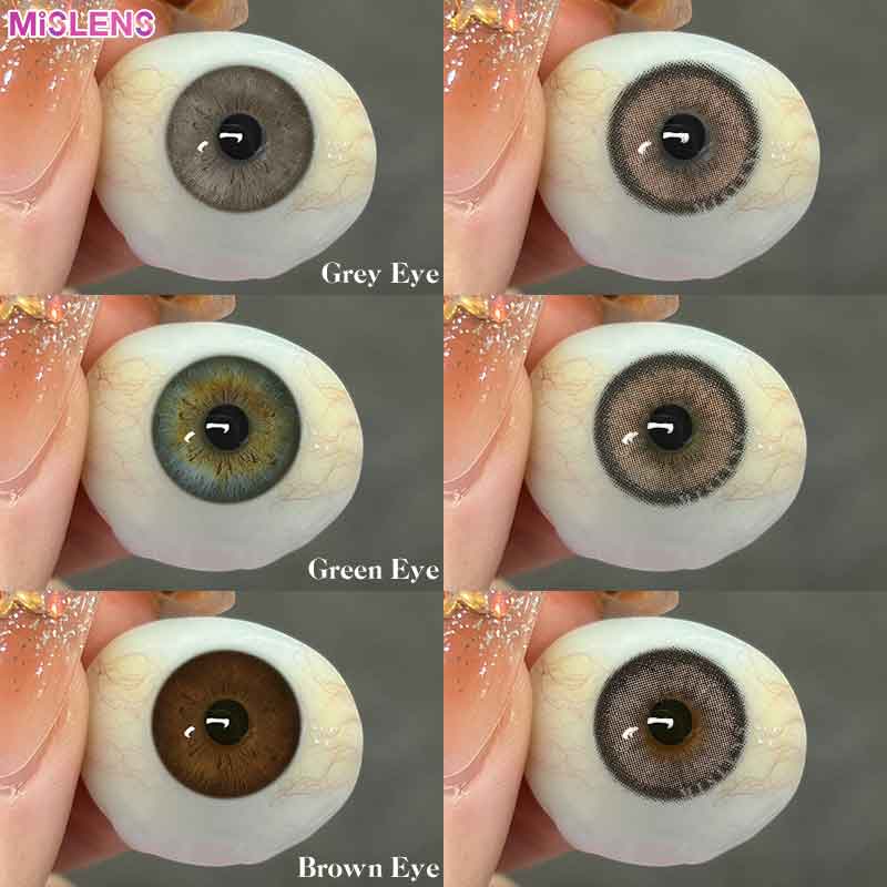 【New】【Prescription】Mislens Classic Nude Brown color contact Lenses for dark brown eyes