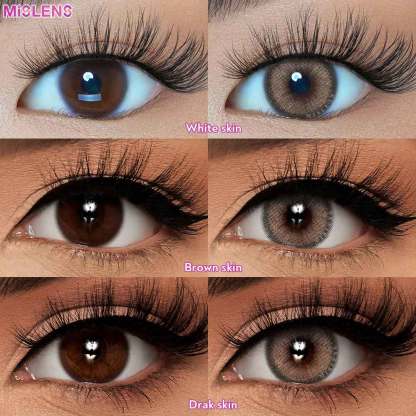 【New】【Prescription】Mislens Classic Nude Brown color contact Lenses for dark brown eyes