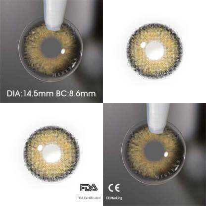 【U.S Warehouse】Mislens Patek Brown color contact Lenses for dark brown eyes