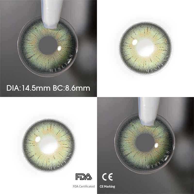 【New】Mislens Patek Green color contact Lenses for dark brown eyes