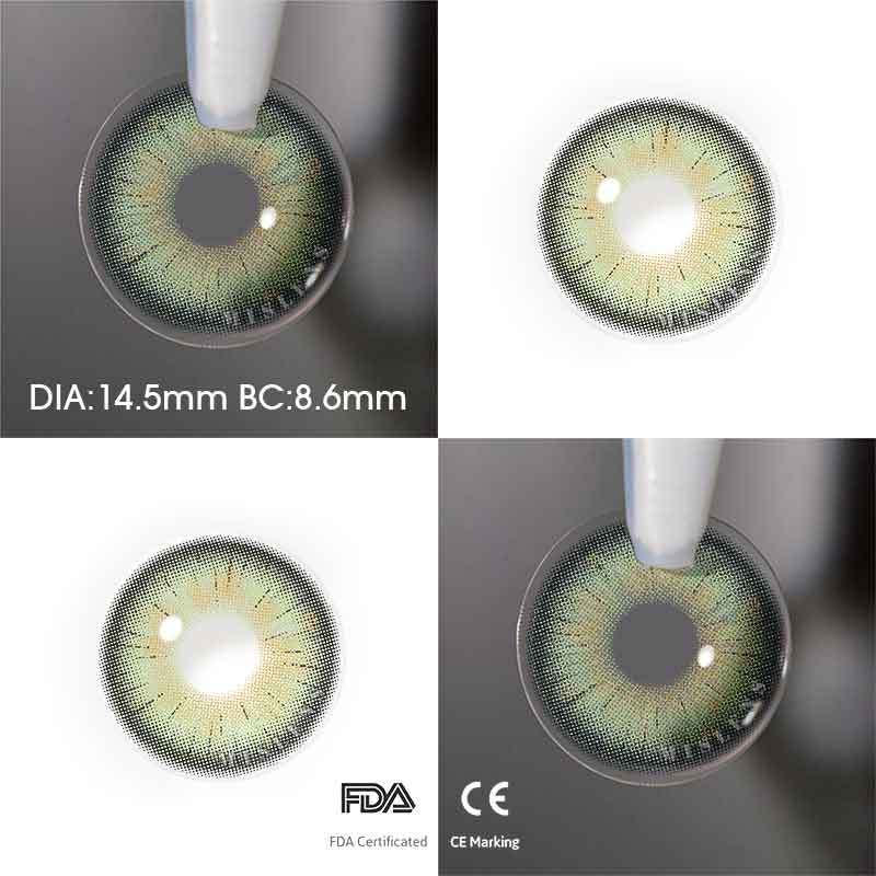 【New】Mislens Patek Green color contact Lenses for dark brown eyes
