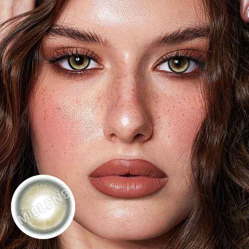【New】Mislens Jellyfish Gaze Brown color contact Lenses for dark brown eyes