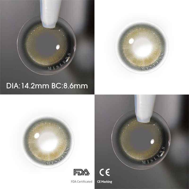 【New】Mislens Jellyfish Gaze Brown color contact Lenses for dark brown eyes