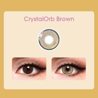 【New】Mislens CrystalOrb Brown color contact Lenses for dark brown eyes