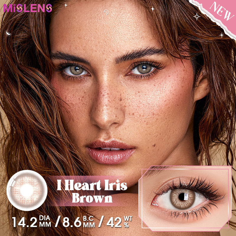 Mislens I Heart Brown