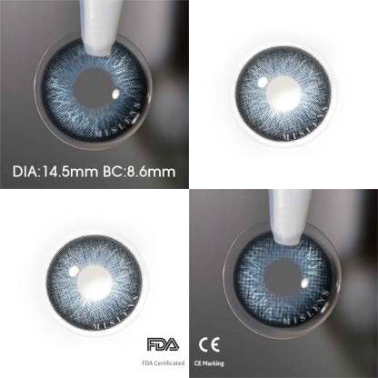 【U.S Warehouse】Mislens Night Storm  color contact Lenses for dark brown eyes