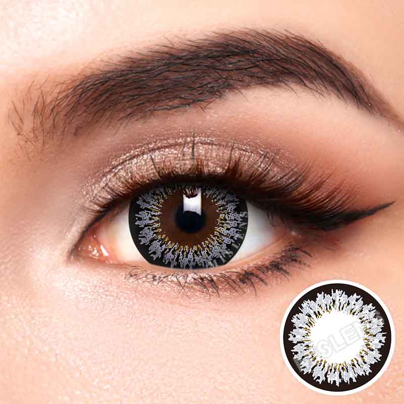【New】Mislens Spotlight Aura color contact Lenses for dark brown eyes