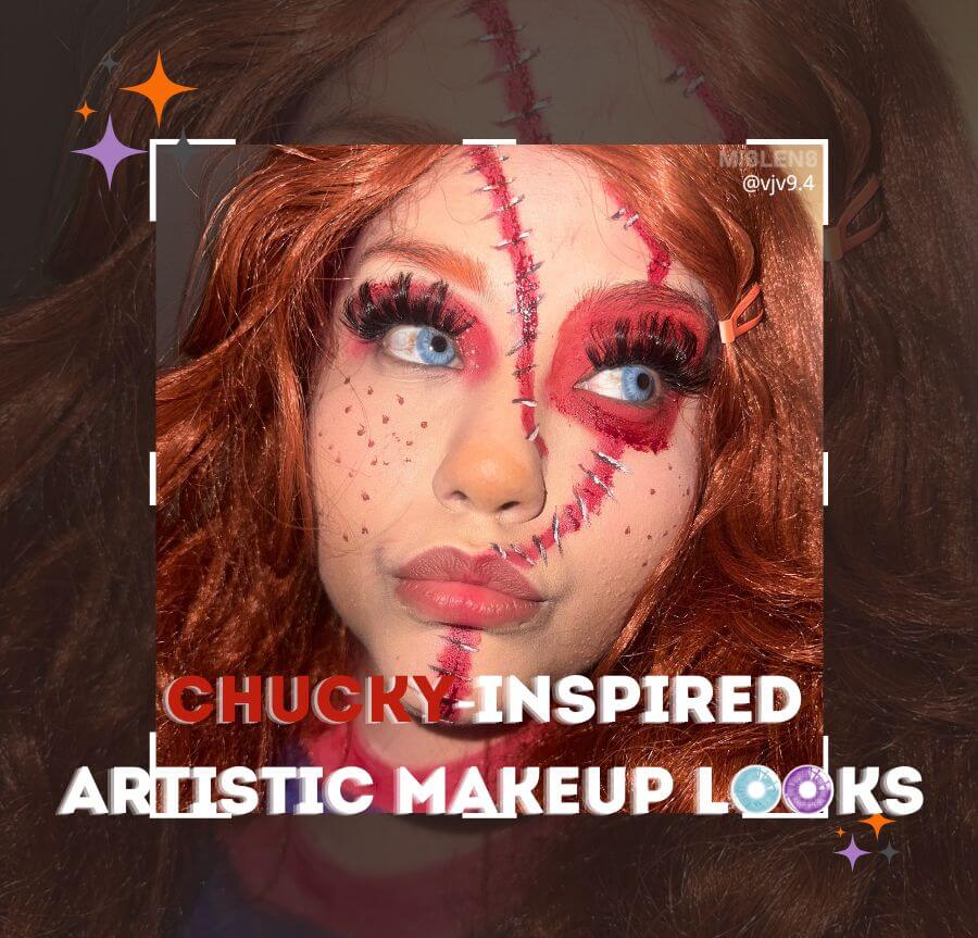 Chucky-inspired Halloween Artistic Makeup Looks -mislens Eye lenses blog