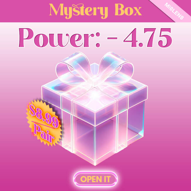 Mystery Box | Random 1 Pair with Prescription Power -4.75 color contact Lenses for dark brown eyes