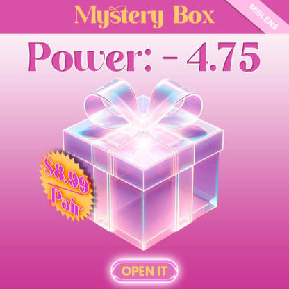 Mystery Box | Random 1 Pair with Prescription Power -4.75 color contact Lenses for dark brown eyes