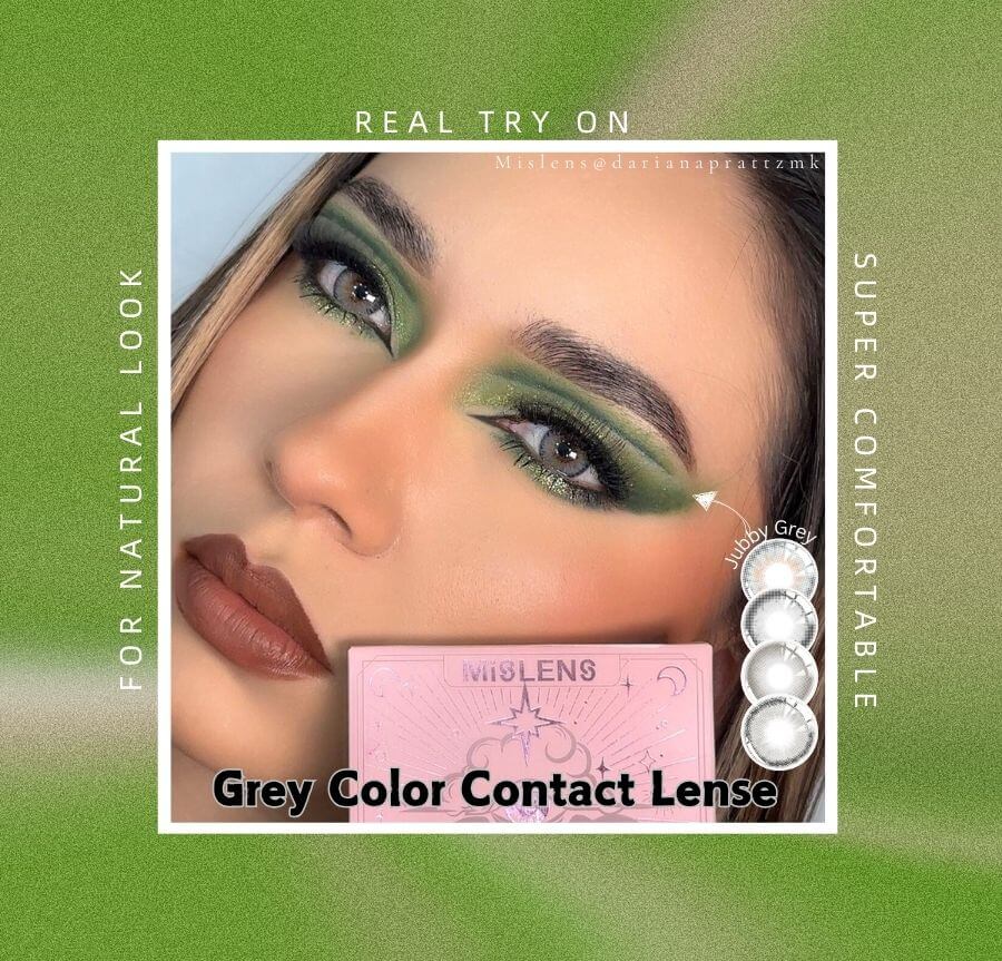 How To Choose Gray Natural Contacts For Dark Eyes?-mislens Eye lenses blog