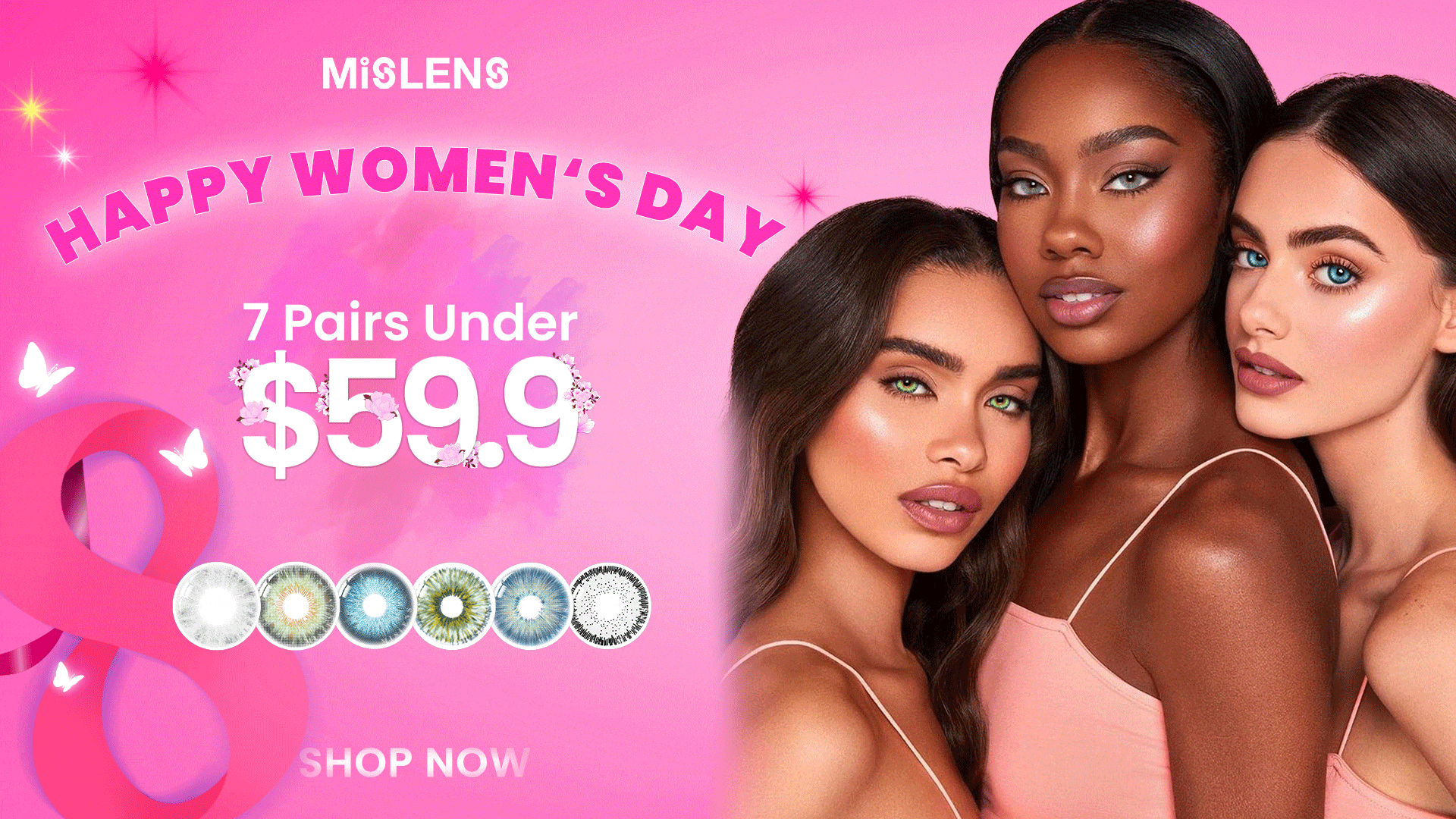 Mislens Contacts women's day Deals banner 
