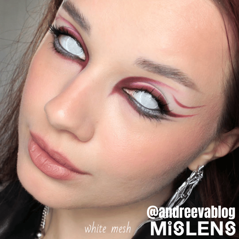 【U.S Warehouse】Mislens White Mesh Blind Crazy 