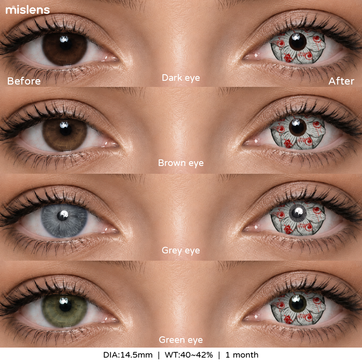 【New】Mislens Abyss Stare Black Cosplay