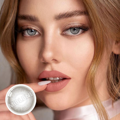 【Prescription】Mislens Apex Grey color contact Lenses for dark brown eyes