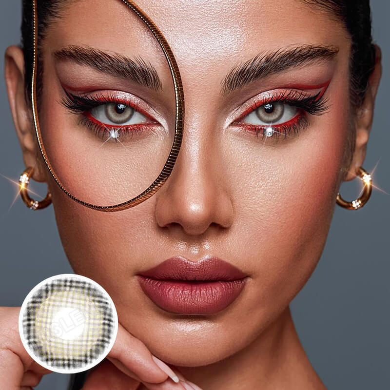 【Prescription】Mislens Aoki Grey color contact Lenses for dark brown eyes
