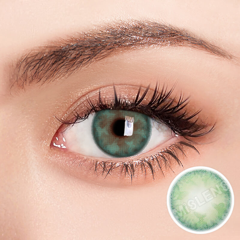 【Clearance】Mislens Butterfly Fairy Green color contact Lenses for dark brown eyes