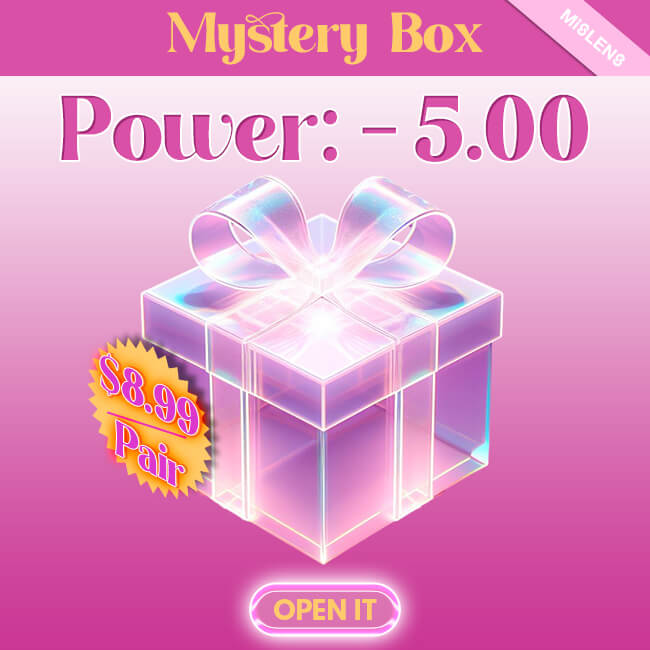 Mystery Box | Random 1 Pair with Prescription Power -5.00 color contact Lenses for dark brown eyes