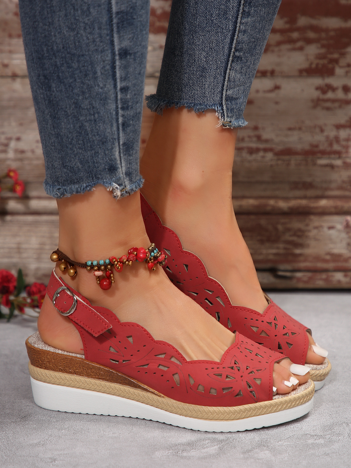 Women's Summer Fish-Mouth Wedge Sandals