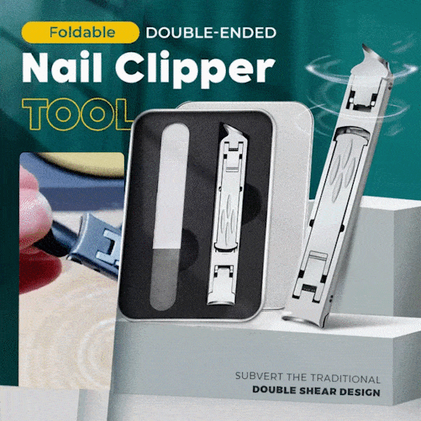 🔥Foldable Double-Ended Nail Clipper Tool