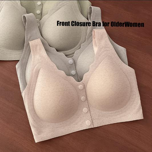 Zip Front Lace Push Up No Wire Bra