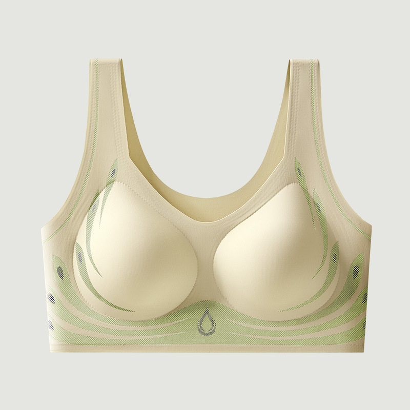Lace Fixed Cup Push-Up And Side Breasts-Free Underwire Bra