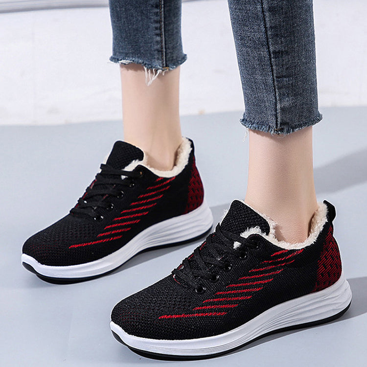 Middle-aged and elderly women's thickened warm cotton shoes