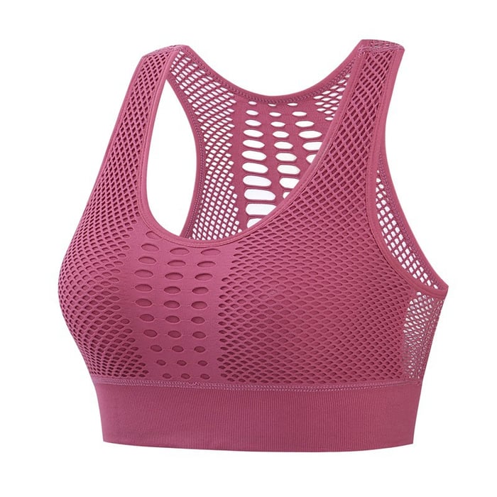 Anti Sagging Breast Shockproof Push-Up Breathable Mesh Bra