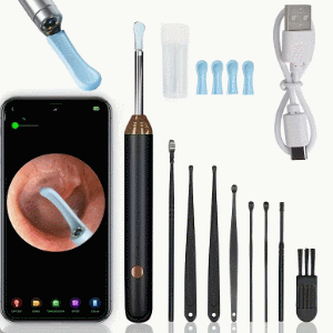 ✅8-Piece Ear Wax Removal Kit with Camera and Light
