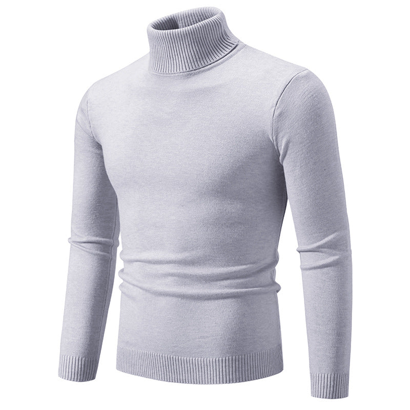 Men's Soft Cotton Slim Fit Turtleneck Sweater
