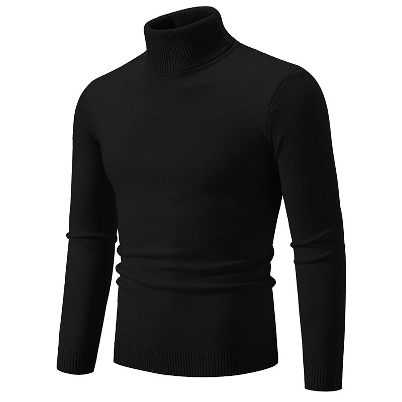 Men's Soft Cotton Slim Fit Turtleneck Sweater