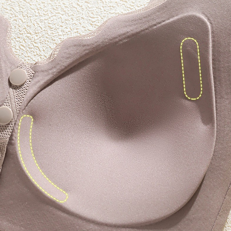 Front Button Adjustable Push-Up Fixed Cup Bra