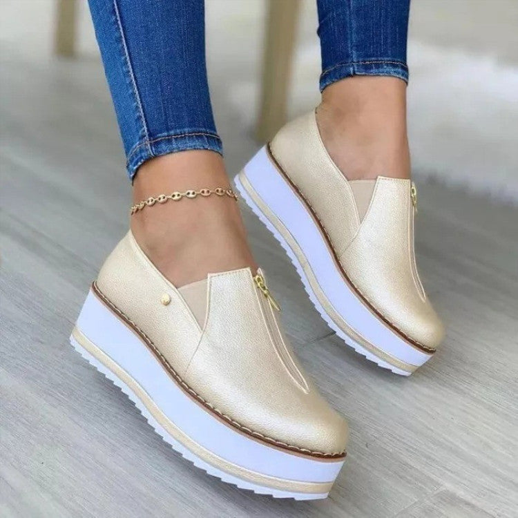 2022 autumn thick sole and heightened casual women's shoes