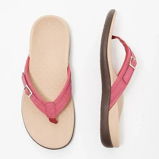 THONG SANDALS WITH BUCKLE DETAIL