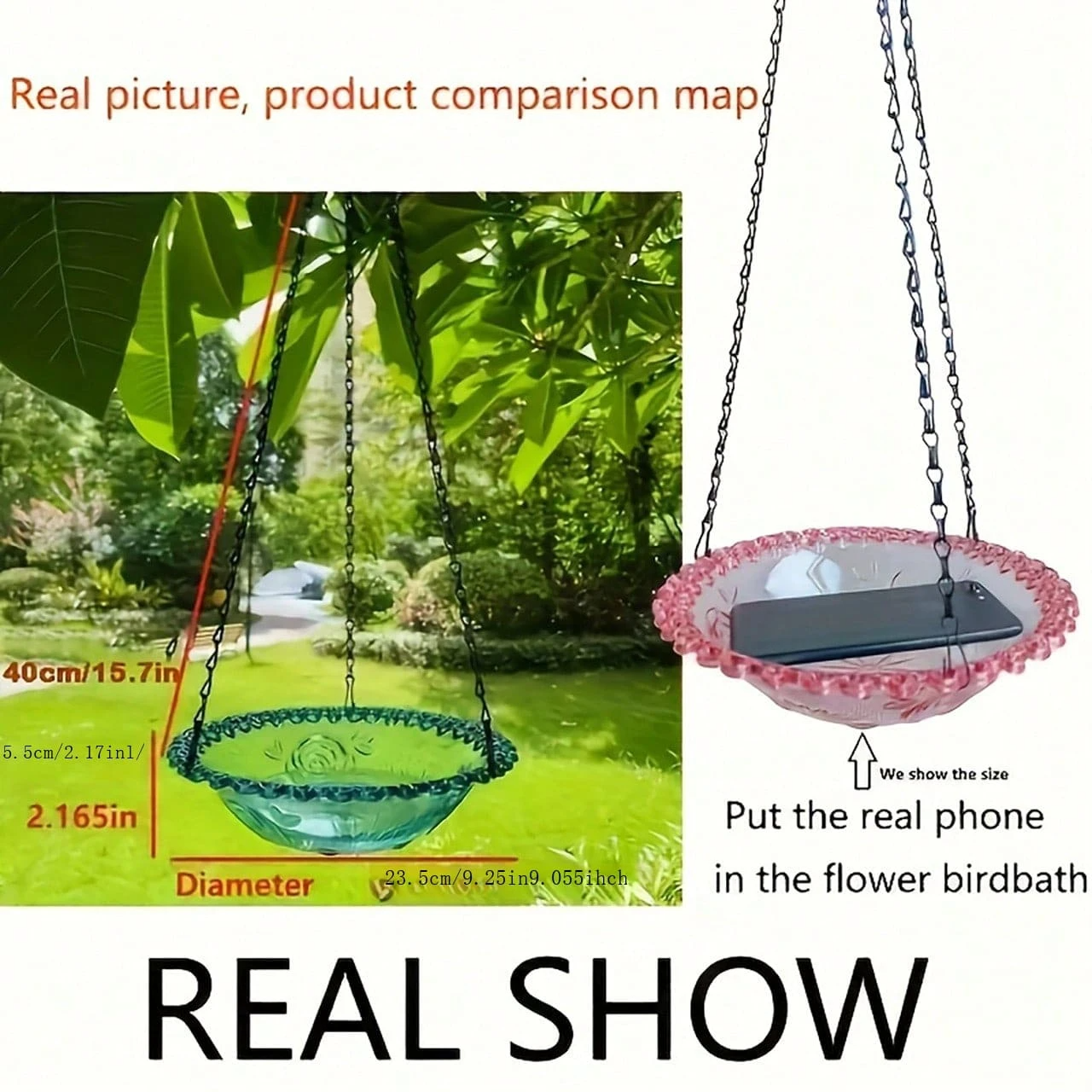🔥2024 New🐦 Outdoor Bird Feeder Tray, Decorative Bird Feeder for Deck
