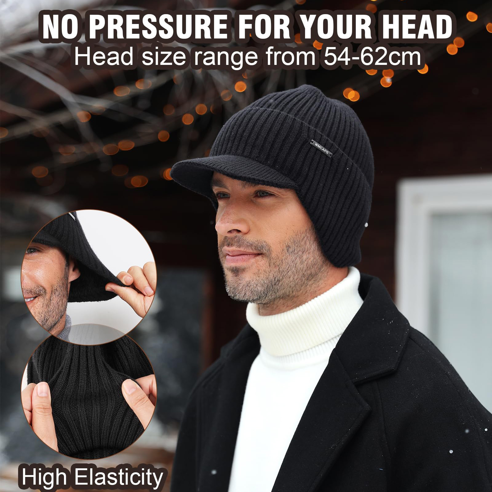 ☃️Elastic Warm Ear Protection Knitted Hat