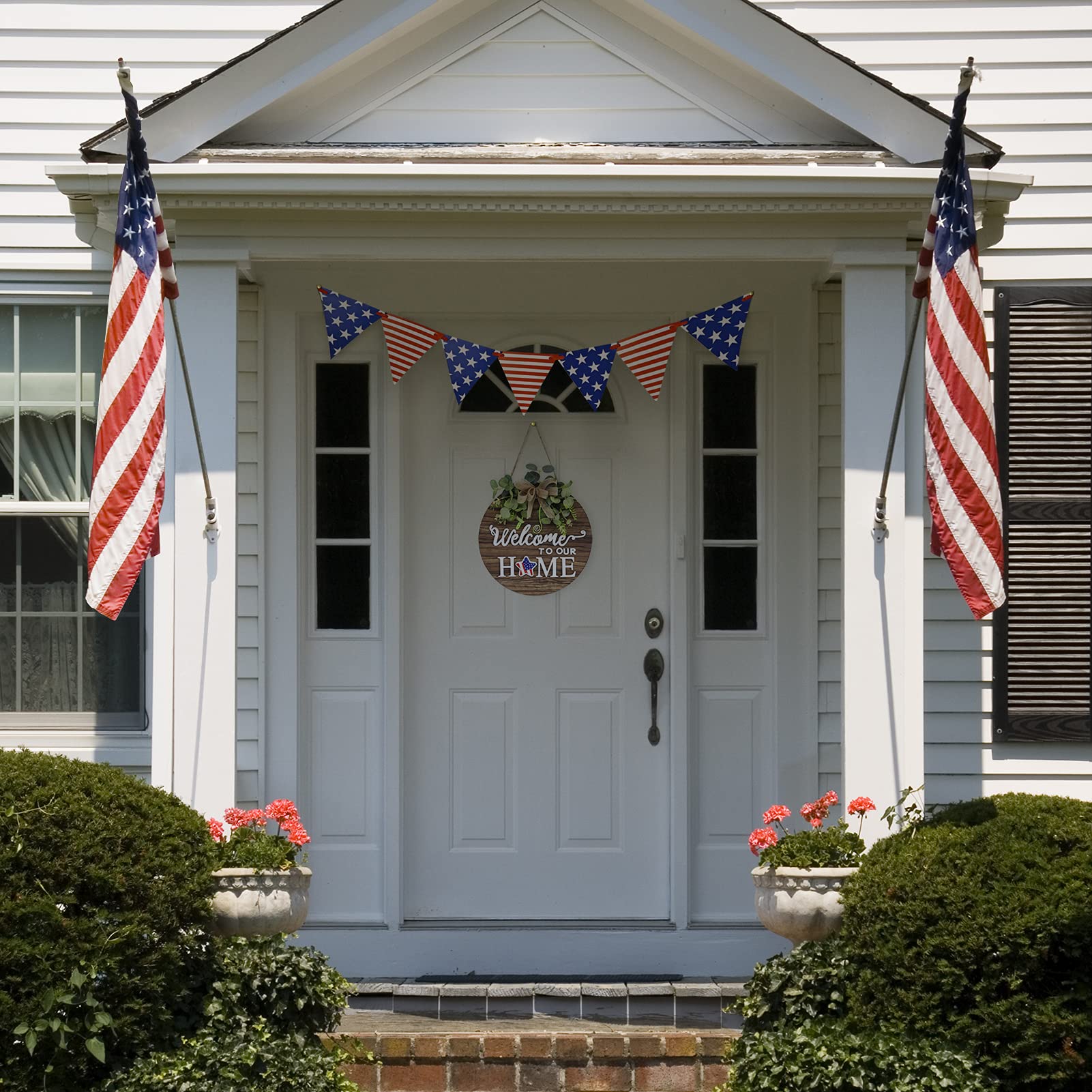 Interchangeable Seasonal Welcome Sign Front Door Decoration
