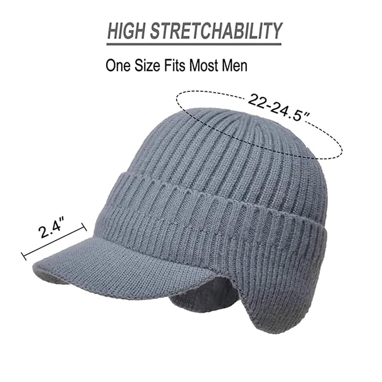 ☃️Elastic Warm Ear Protection Knitted Hat